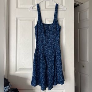 NWOT Reformation Wynn Dress Blue Floral Size 8